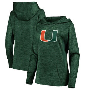 NWT Fanatics Womens Large University of Miami Hurricanes Sweatshirt Hoodie New